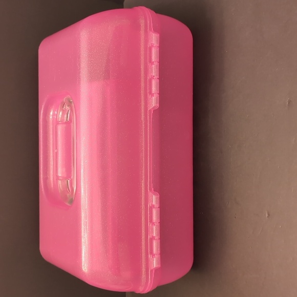 Caboodles Pink Sparkle On The Go Girl Travel Makeup Case . - Picture 4 of 11